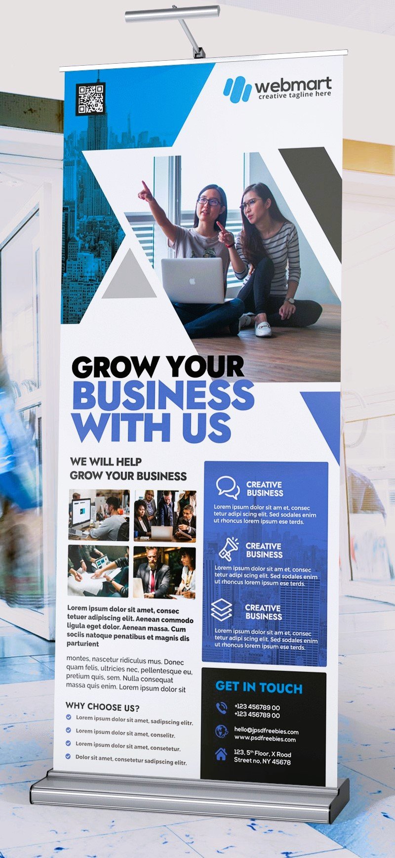 Business Promotion Roll-up Banner